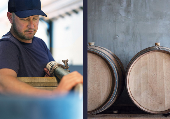 Winery Animation Winemaker and Barrels